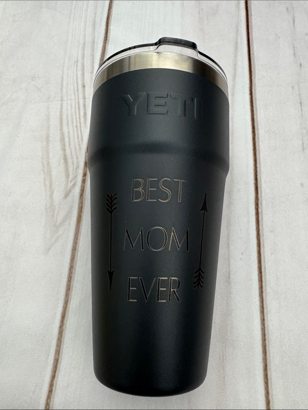 YETI custom engraved 26 oz metal straw tumbler